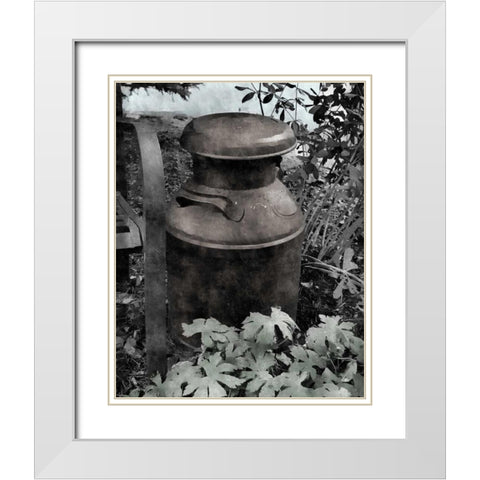 On the Farm II White Modern Wood Framed Art Print with Double Matting by Romita, Denise