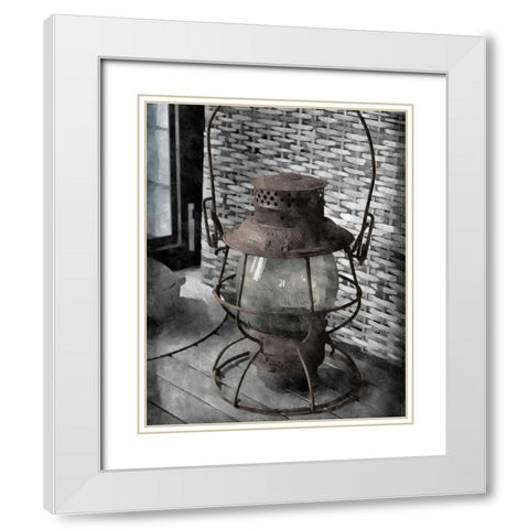 On the Farm III White Modern Wood Framed Art Print with Double Matting by Romita, Denise