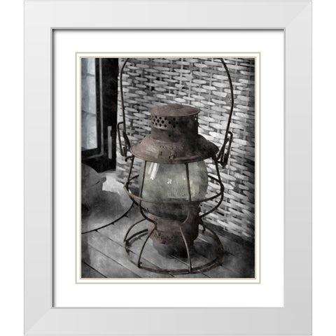 On the Farm III White Modern Wood Framed Art Print with Double Matting by Romita, Denise