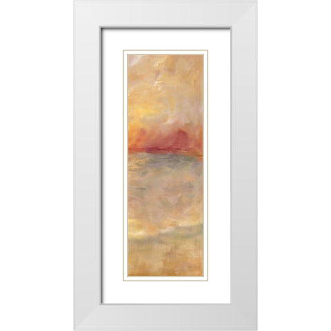 Sunrise Reflections Panel II White Modern Wood Framed Art Print with Double Matting by Coulter, Cynthia