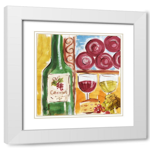 Tuscan Watercolor III White Modern Wood Framed Art Print with Double Matting by Lyon, Rebecca