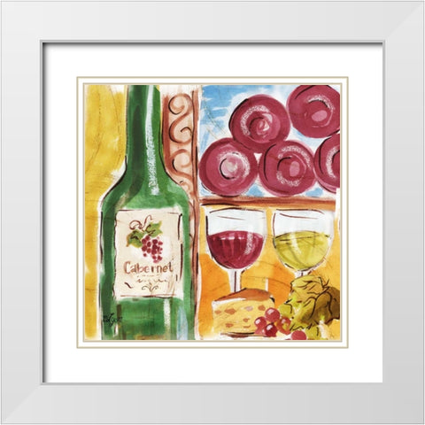 Tuscan Watercolor III White Modern Wood Framed Art Print with Double Matting by Lyon, Rebecca