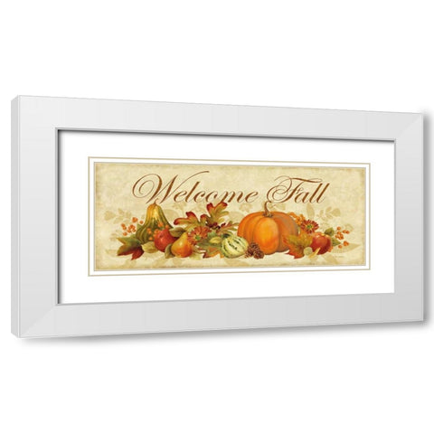 Harvest Bounty Panel White Modern Wood Framed Art Print with Double Matting by Gladding, Pamela