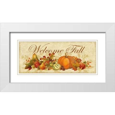 Harvest Bounty Panel White Modern Wood Framed Art Print with Double Matting by Gladding, Pamela