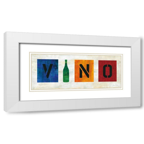 Wine Elegance II White Modern Wood Framed Art Print with Double Matting by Dundon, Caitlin