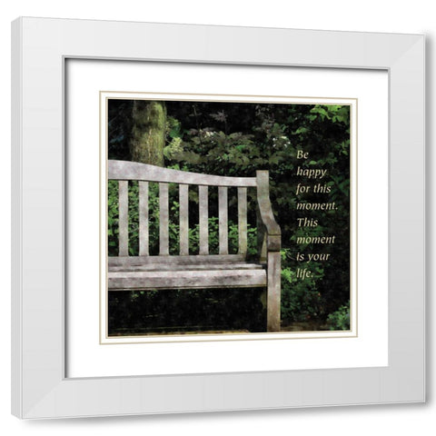 Quiet Place White Modern Wood Framed Art Print with Double Matting by Romita, Denise