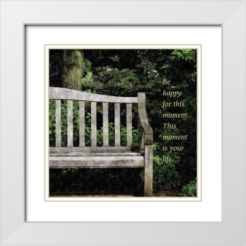 Quiet Place White Modern Wood Framed Art Print with Double Matting by Romita, Denise