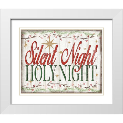 Adore Him Holy Night II White Modern Wood Framed Art Print with Double Matting by Killeen, Jen
