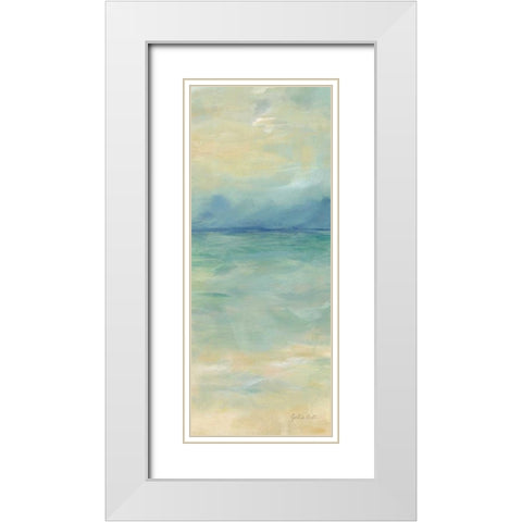 Ocean Reflections Panel II White Modern Wood Framed Art Print with Double Matting by Coulter, Cynthia