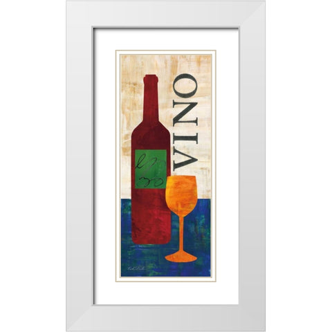 Wine and Vino I White Modern Wood Framed Art Print with Double Matting by Dundon, Caitlin