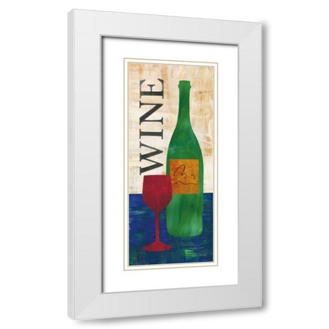 Wine and Vino II White Modern Wood Framed Art Print with Double Matting by Dundon, Caitlin