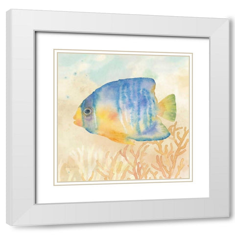 Under the Sea II White Modern Wood Framed Art Print with Double Matting by Coulter, Cynthia