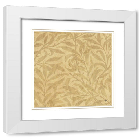 Neutral Pattern IV White Modern Wood Framed Art Print with Double Matting by Gladding, Pamela