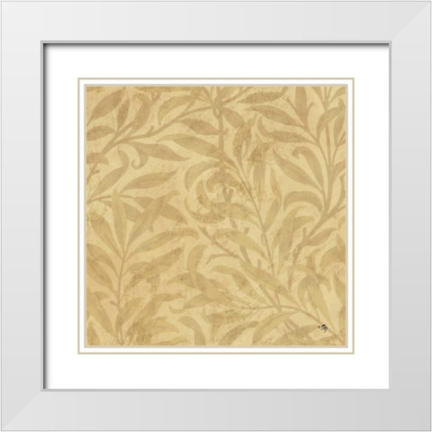 Neutral Pattern IV White Modern Wood Framed Art Print with Double Matting by Gladding, Pamela