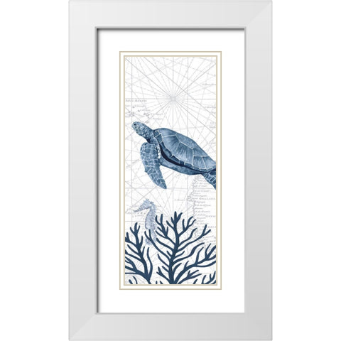 Deep  Blue Sea XIXa White Modern Wood Framed Art Print with Double Matting by Reed, Tara