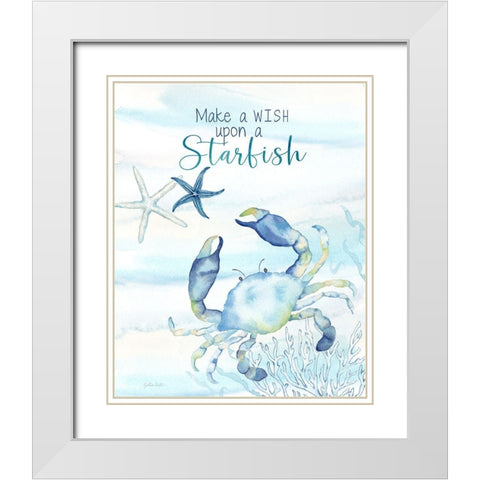 Great Blue Sea XVIII White Modern Wood Framed Art Print with Double Matting by Coulter, Cynthia