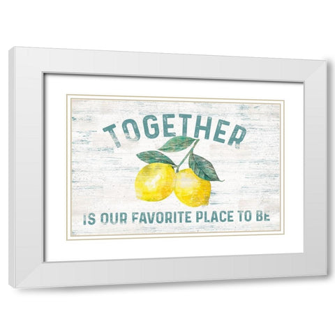 Happy  Thoughts I on White White Modern Wood Framed Art Print with Double Matting by Reed, Tara