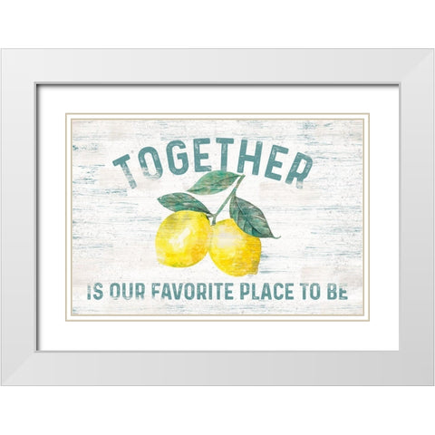 Happy  Thoughts I on White White Modern Wood Framed Art Print with Double Matting by Reed, Tara