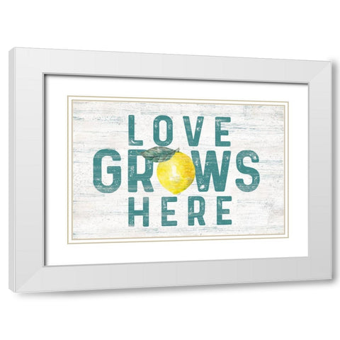 Happy  Thoughts II on White White Modern Wood Framed Art Print with Double Matting by Reed, Tara