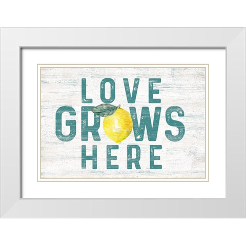 Happy  Thoughts II on White White Modern Wood Framed Art Print with Double Matting by Reed, Tara