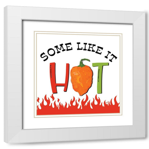 Hot And Spicy III White Modern Wood Framed Art Print with Double Matting by Reed, Tara
