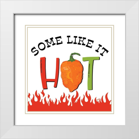 Hot And Spicy III White Modern Wood Framed Art Print with Double Matting by Reed, Tara