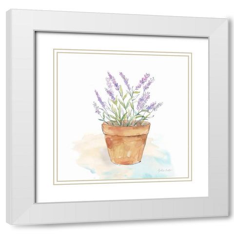 Let it Grow VIII White Modern Wood Framed Art Print with Double Matting by Coulter, Cynthia