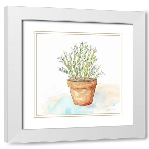 Let it Grow X White Modern Wood Framed Art Print with Double Matting by Coulter, Cynthia