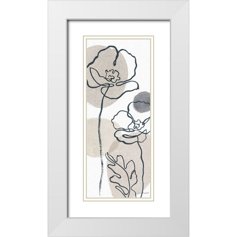 Think  Neutral 04A White Modern Wood Framed Art Print with Double Matting by Audit, Lisa