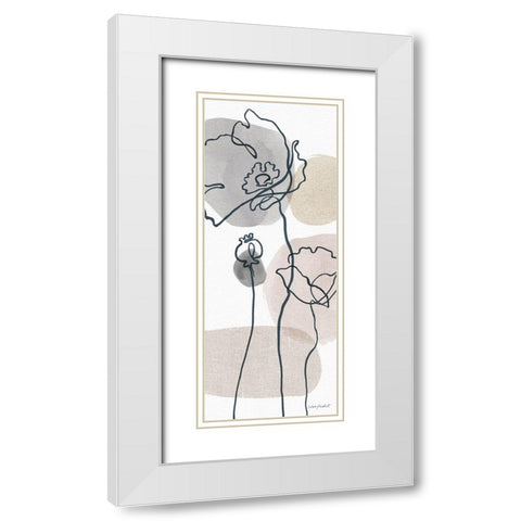 Think  Neutral 05A White Modern Wood Framed Art Print with Double Matting by Audit, Lisa