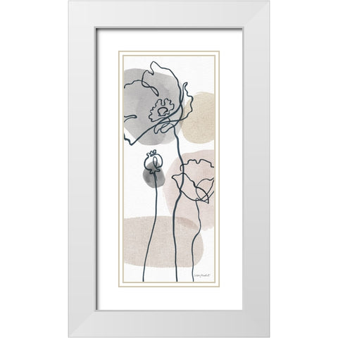 Think  Neutral 05A White Modern Wood Framed Art Print with Double Matting by Audit, Lisa