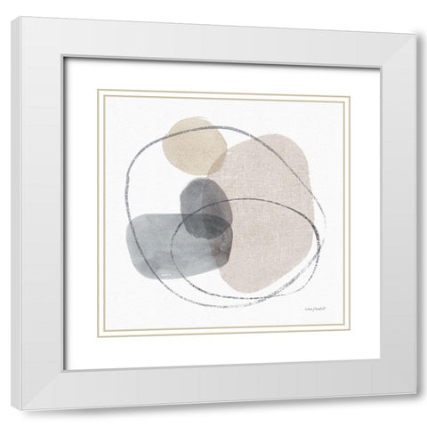 Think  Neutral 08A White Modern Wood Framed Art Print with Double Matting by Audit, Lisa