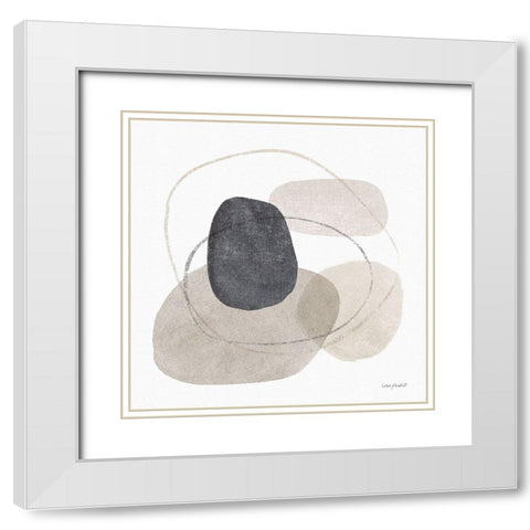 Think  Neutral 10A White Modern Wood Framed Art Print with Double Matting by Audit, Lisa