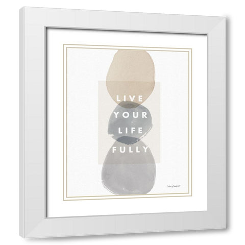 Think  Neutral 13A White Modern Wood Framed Art Print with Double Matting by Audit, Lisa