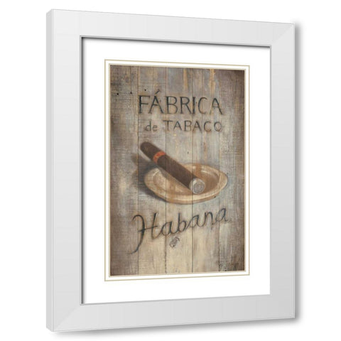 Fabrica de Tabaco White Modern Wood Framed Art Print with Double Matting by Fisk, Arnie