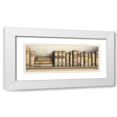 Study in Cream White Modern Wood Framed Art Print with Double Matting by Fisk, Arnie