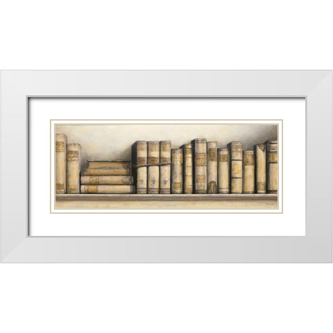 Study in Cream White Modern Wood Framed Art Print with Double Matting by Fisk, Arnie