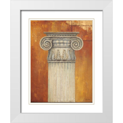 Pillar 1 White Modern Wood Framed Art Print with Double Matting by Fisk, Arnie