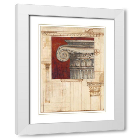 Classic Form White Modern Wood Framed Art Print with Double Matting by Fisk, Arnie