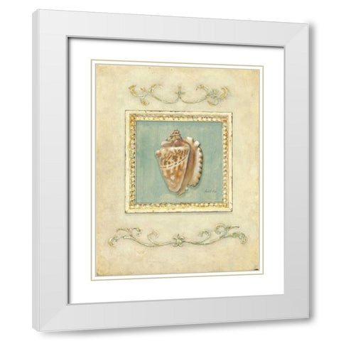 Classic Conch White Modern Wood Framed Art Print with Double Matting by Fisk, Arnie