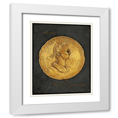 Golden Empire White Modern Wood Framed Art Print with Double Matting by Fisk, Arnie