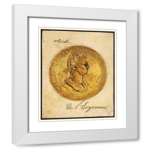 Golden Empire White Modern Wood Framed Art Print with Double Matting by Fisk, Arnie