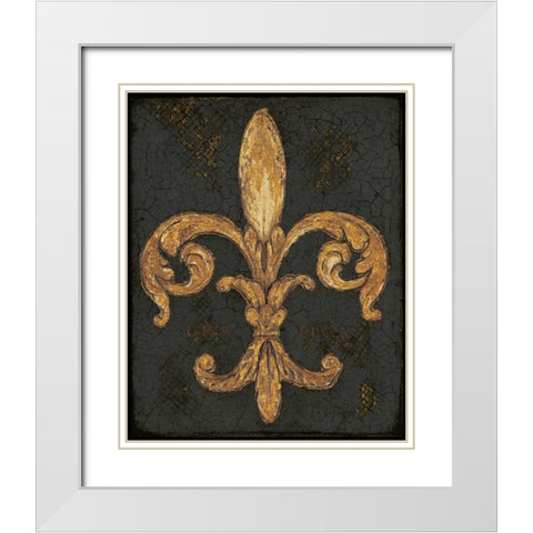 Ornamental Glory White Modern Wood Framed Art Print with Double Matting by Fisk, Arnie