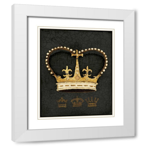 Royal Crown White Modern Wood Framed Art Print with Double Matting by Fisk, Arnie