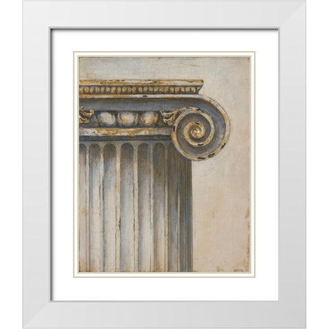 Royal Colonnade White Modern Wood Framed Art Print with Double Matting by Fisk, Arnie
