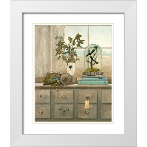 Window on the World White Modern Wood Framed Art Print with Double Matting by Fisk, Arnie