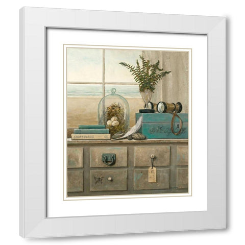 Naturalists View White Modern Wood Framed Art Print with Double Matting by Fisk, Arnie