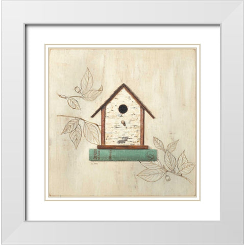 Aviary Home White Modern Wood Framed Art Print with Double Matting by Fisk, Arnie