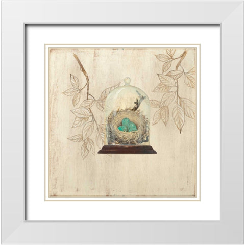 Aviary Museum  White Modern Wood Framed Art Print with Double Matting by Fisk, Arnie