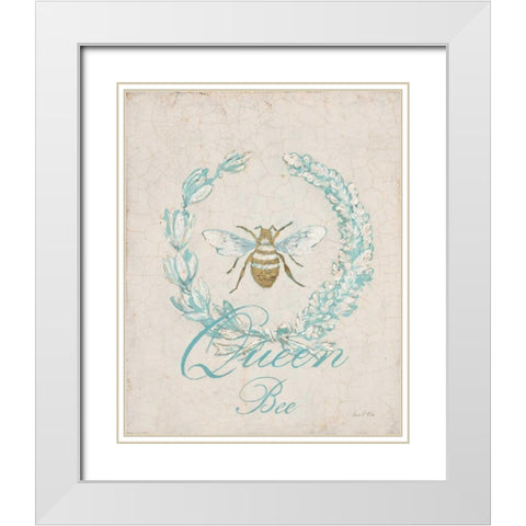 Tiffany Bee White Modern Wood Framed Art Print with Double Matting by Fisk, Arnie